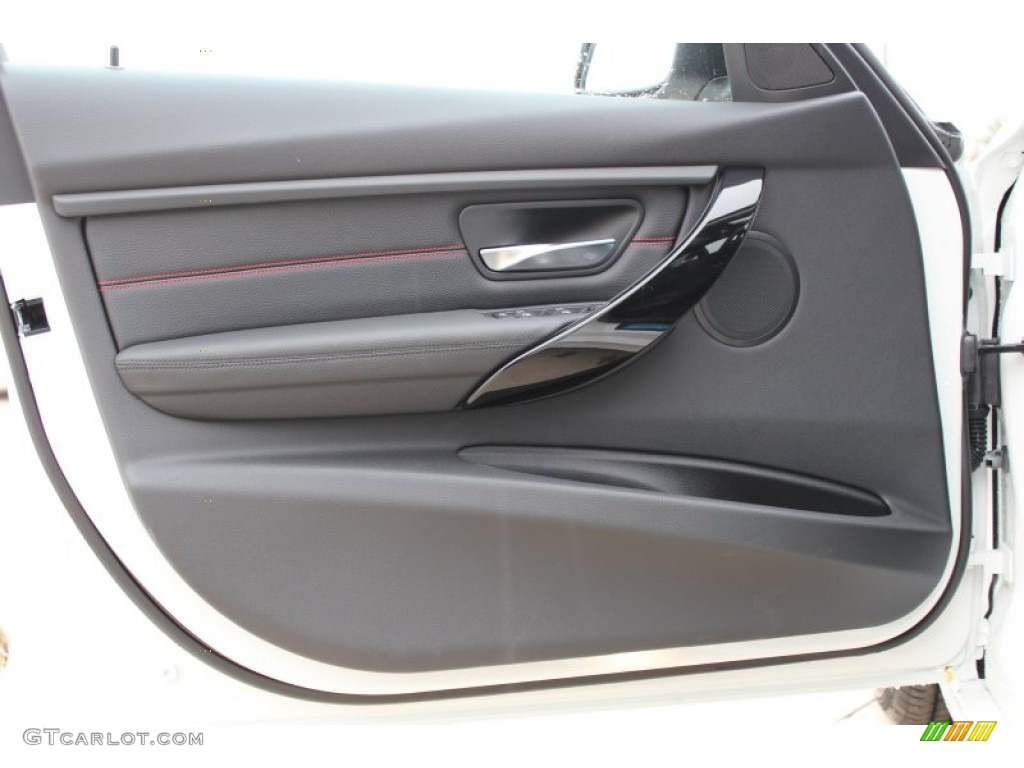 2013 BMW 3 Series 328i Sedan Black Door Panel Photo #77643478