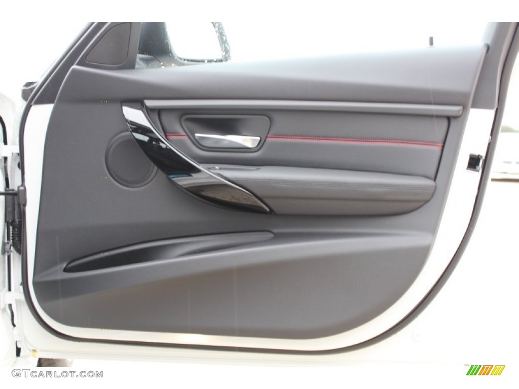 2013 BMW 3 Series 328i Sedan Black Door Panel Photo #77643513