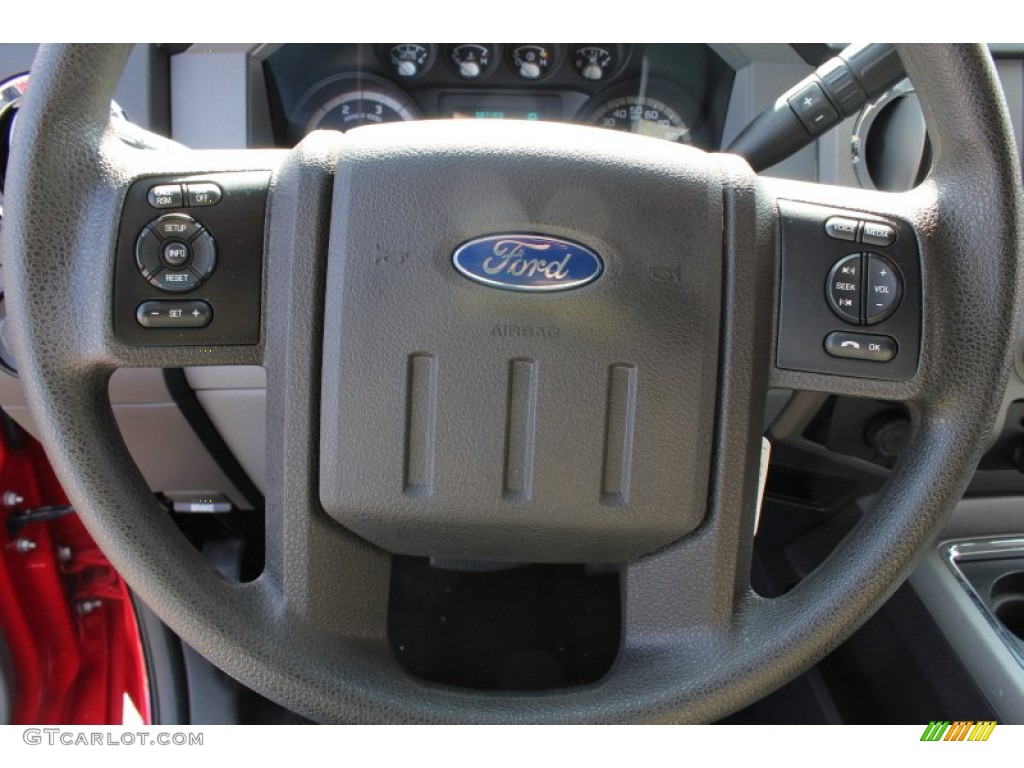 2012 Ford F350 Super Duty XLT Crew Cab 4x4 Dually Steel Steering Wheel Photo #77644275