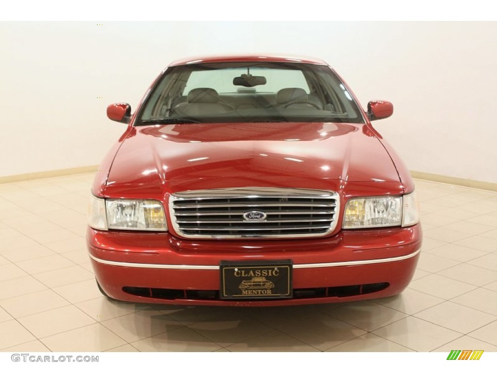1999 Crown Victoria LX - Toreador Red Metallic / Light Graphite photo #2
