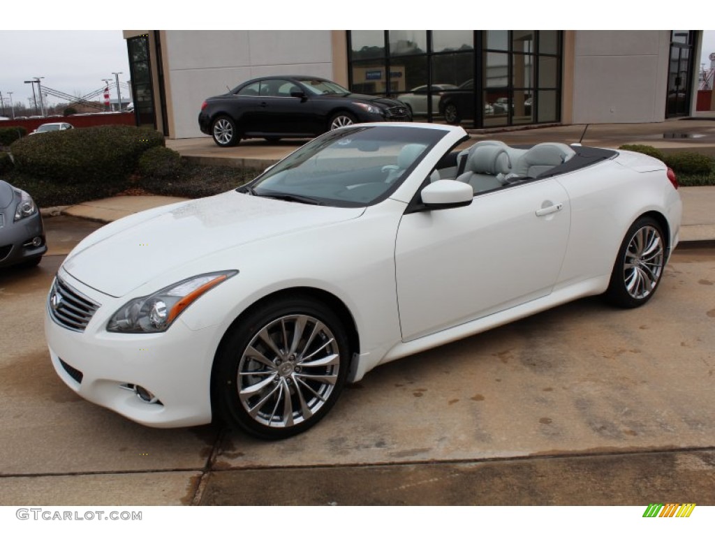 Moonlight White 2013 Infiniti G 37 Convertible Exterior Photo #77645366