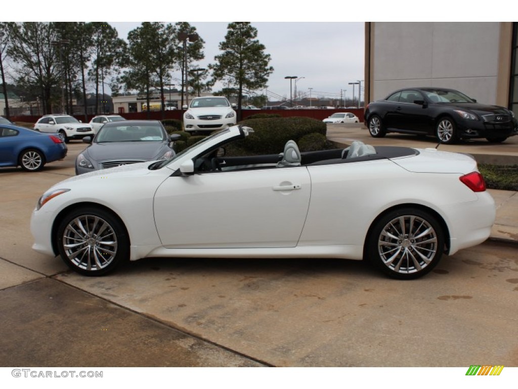 Moonlight White 2013 Infiniti G 37 Convertible Exterior Photo #77645385