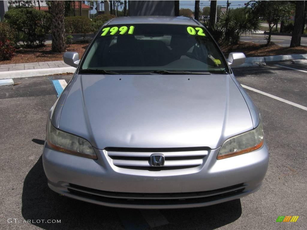 2002 Accord LX Sedan - Satin Silver Metallic / Quartz Gray photo #7