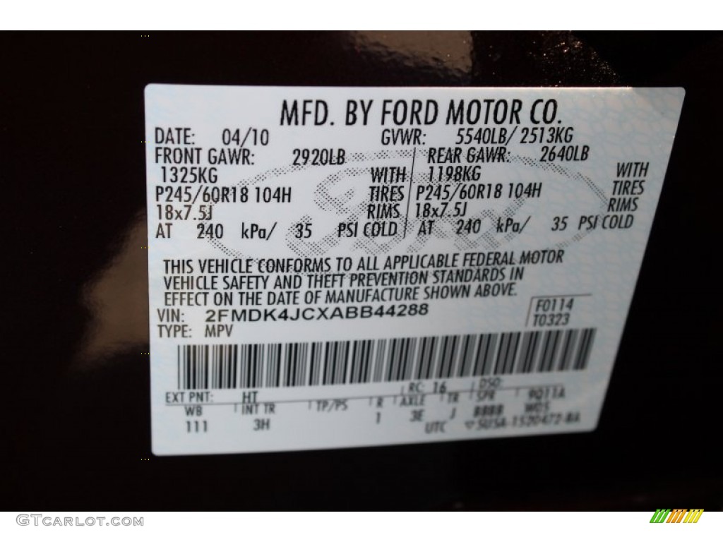 2010 Edge Color Code HT for Cinnamon Metallic Photo #77645686