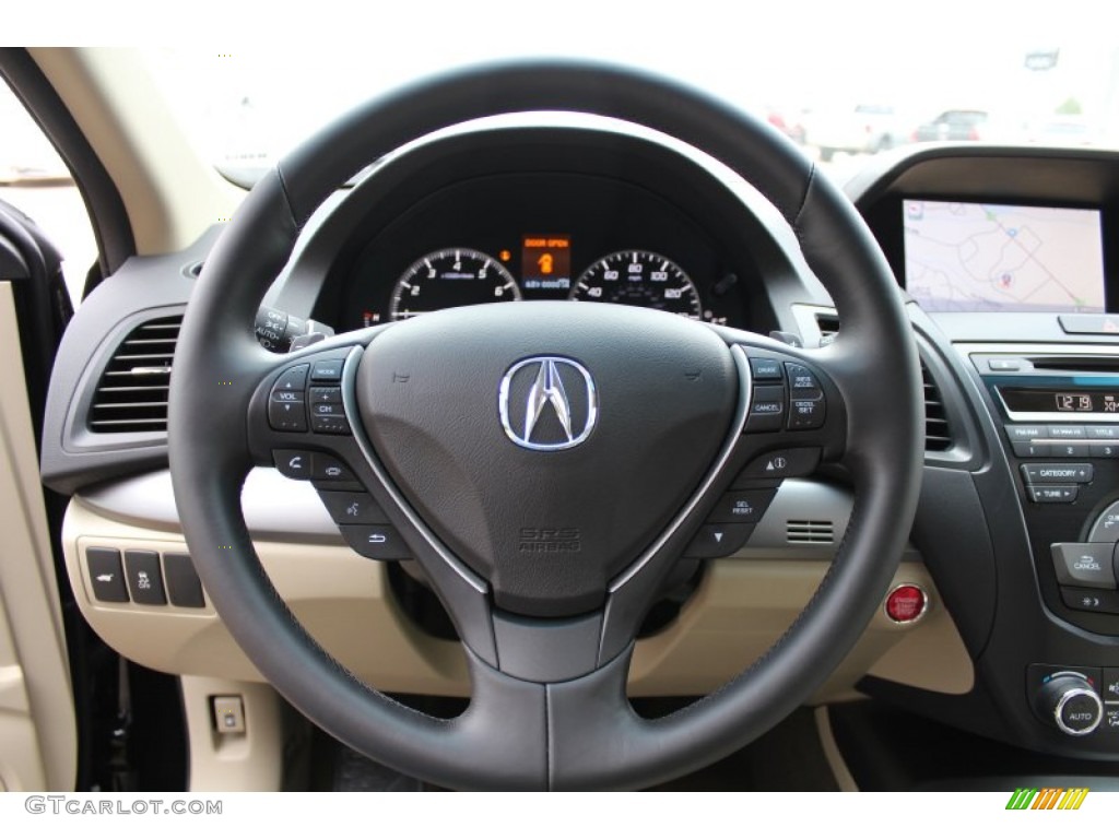 2013 Acura RDX Technology AWD Parchment Steering Wheel Photo #77646102