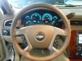 Light Cashmere/Dark Cashmere 2013 Chevrolet Suburban LTZ 4x4 Steering Wheel