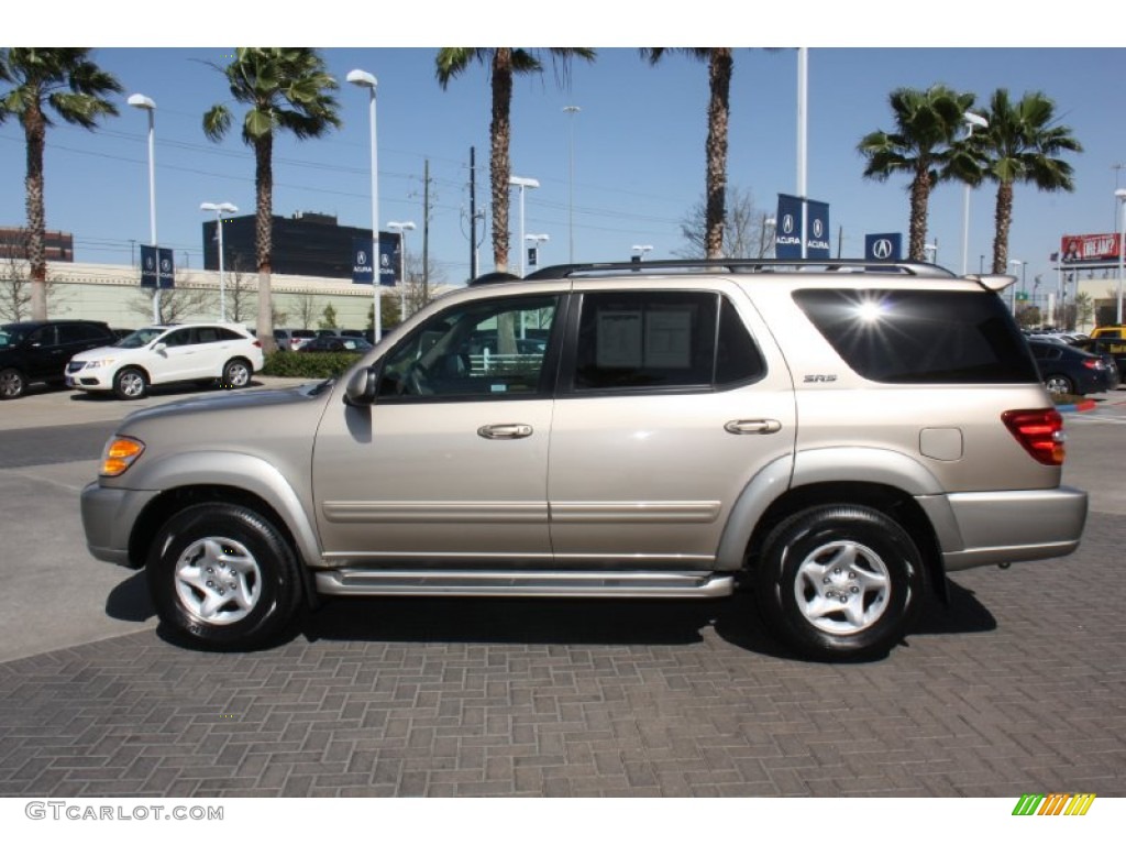 Desert Sand Mica 2002 Toyota Sequoia SR5 Exterior Photo #77646336