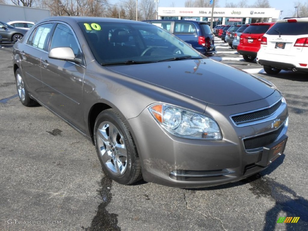 Mocha Steel Metallic 2010 Chevrolet Malibu LT Sedan Exterior Photo #77647509