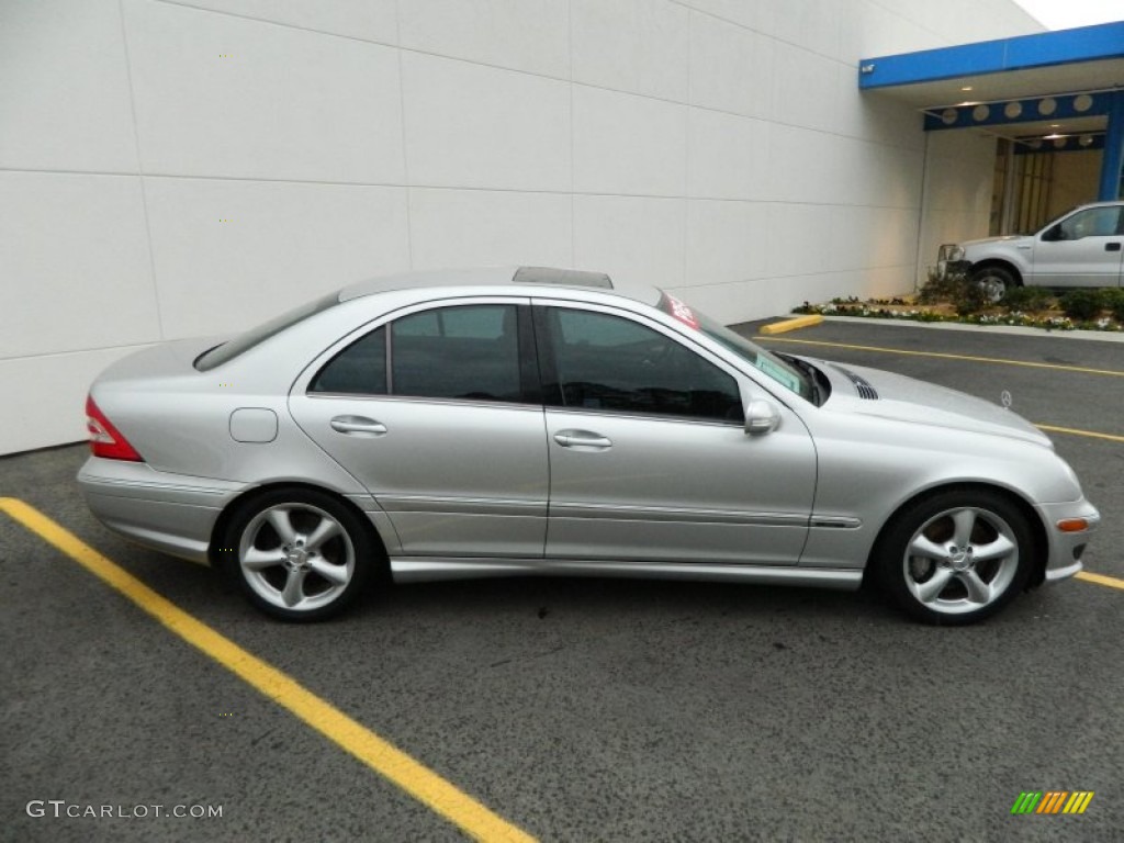 Brilliant Silver Metallic 2005 Mercedes-Benz C 230 Kompressor Sedan Exterior Photo #77647728