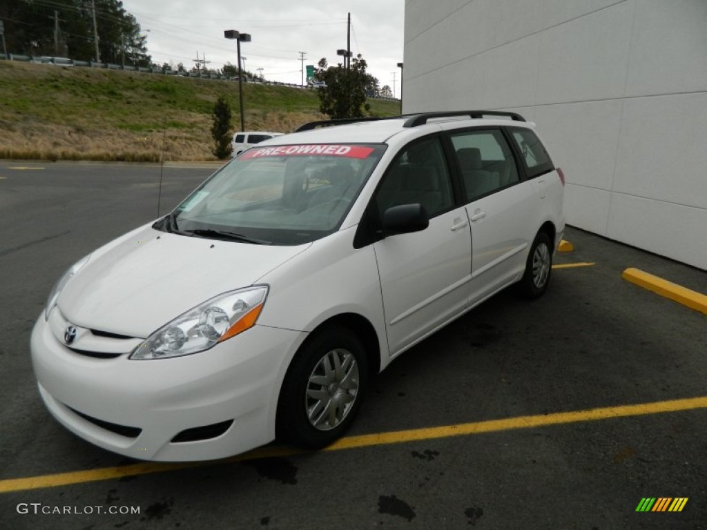 Arctic Frost Pearl White 2007 Toyota Sienna CE Exterior Photo #77648070
