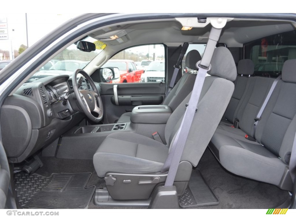 Ebony Interior 2009 Chevrolet Silverado 2500HD LT Extended Cab Photo #77648344