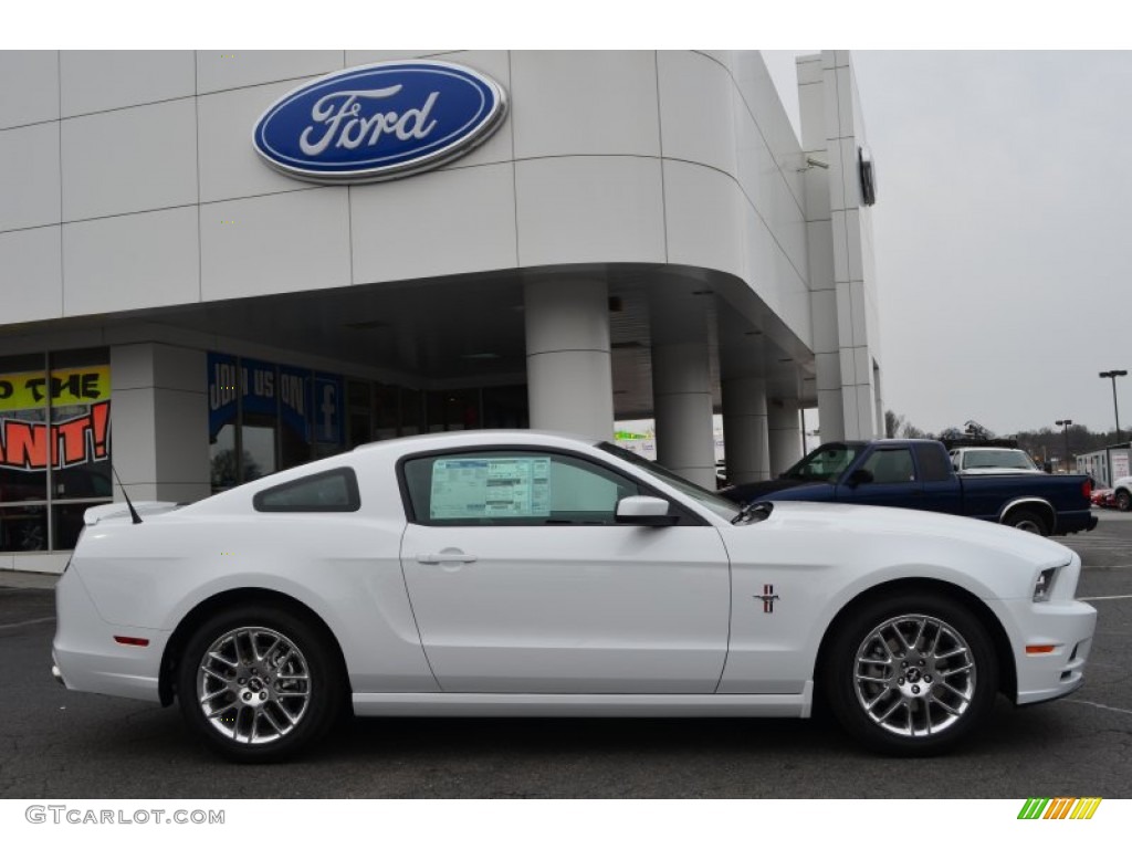 Oxford White 2014 Ford Mustang V6 Premium Coupe Exterior Photo #77648877
