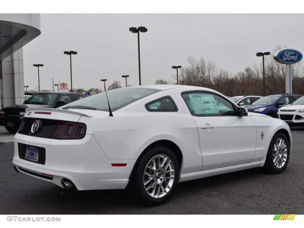 Oxford White 2014 Ford Mustang V6 Premium Coupe Exterior Photo #77648901