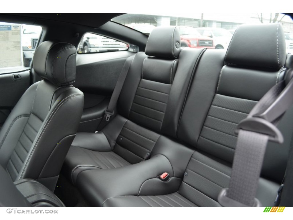 2014 Ford Mustang V6 Premium Coupe Rear Seat Photo #77649084
