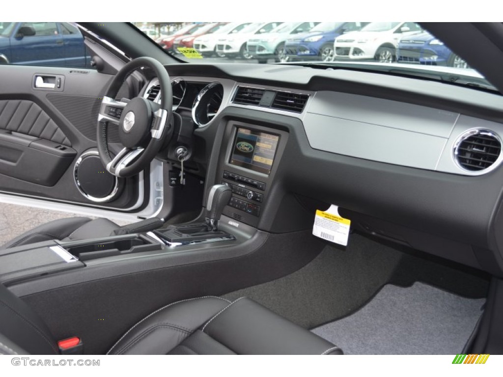 2014 Ford Mustang V6 Premium Coupe Charcoal Black Dashboard Photo #77649144