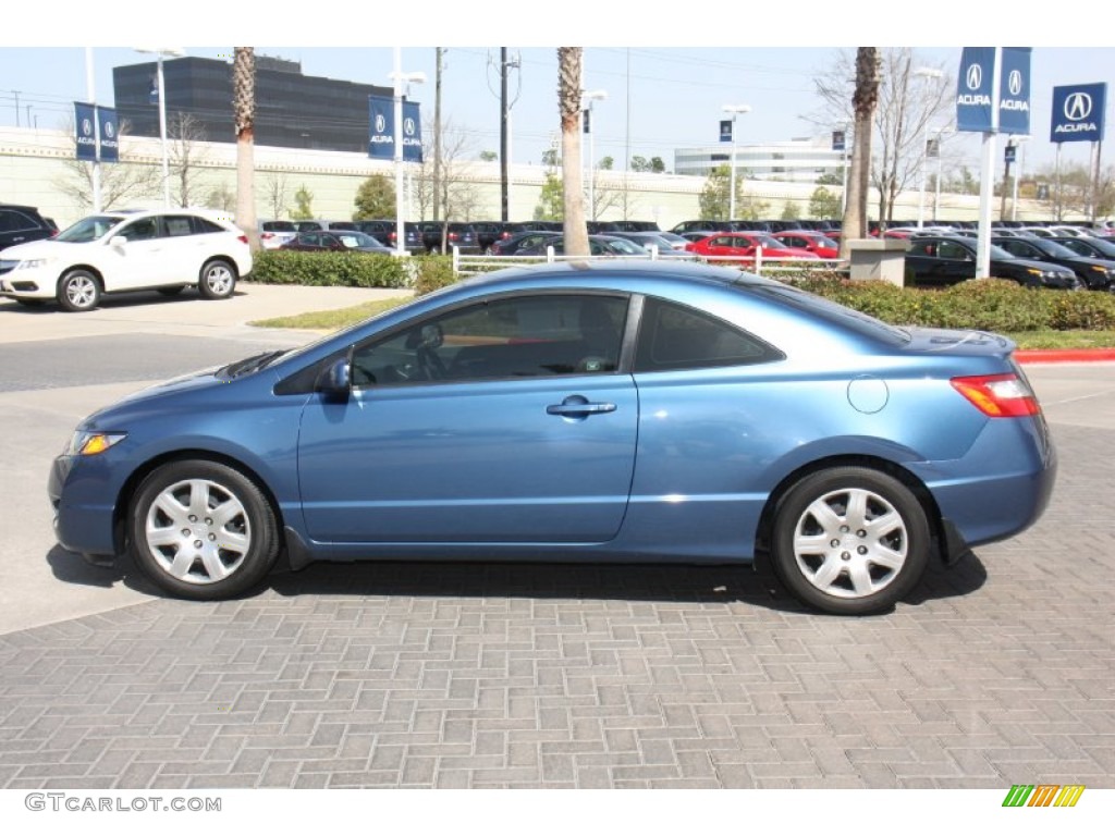 Atomic Blue Metallic 2010 Honda Civic LX Coupe Exterior Photo #77649180