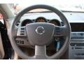 2005 Nissan Maxima Cafe Latte Interior Steering Wheel Photo