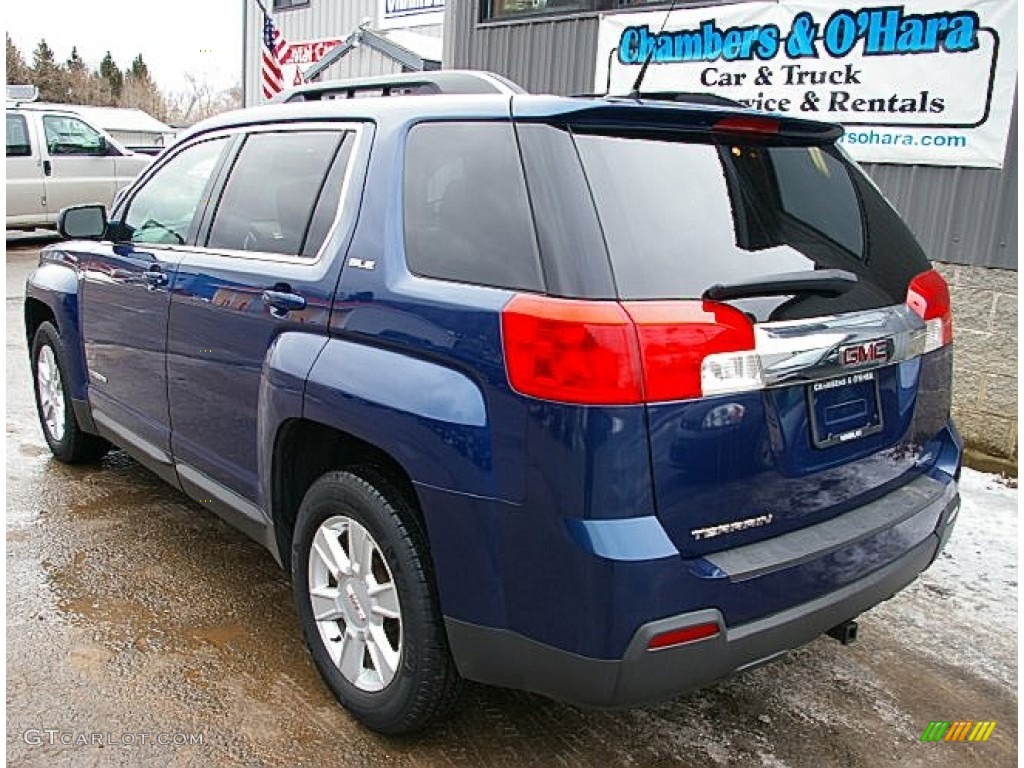 2010 Terrain SLE AWD - Atlantic Blue Metallic / Jet Black photo #4