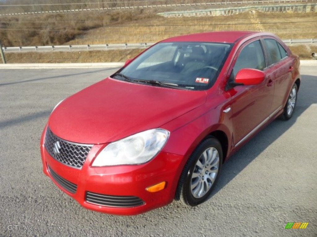 2013 Kizashi SE AWD - Ablaze Red Metallic / Black photo #2