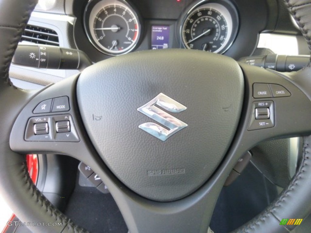 2013 Suzuki Kizashi SE AWD Black Steering Wheel Photo #77650776