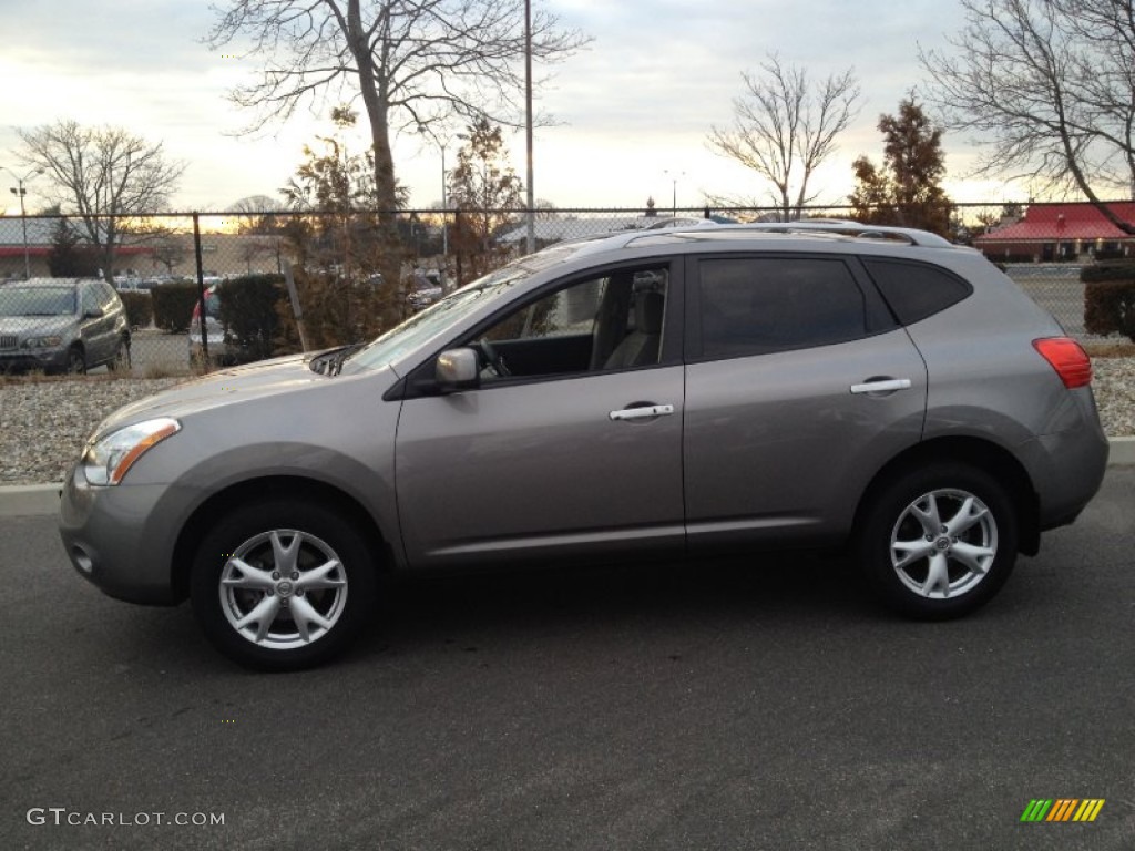 2010 Rogue SL AWD - Gotham Gray / Gray photo #4