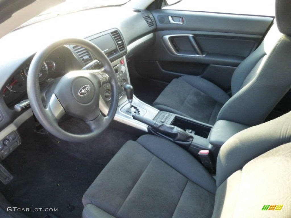 Off Black Interior 2008 Subaru Outback 2.5i Wagon Photo #77651137