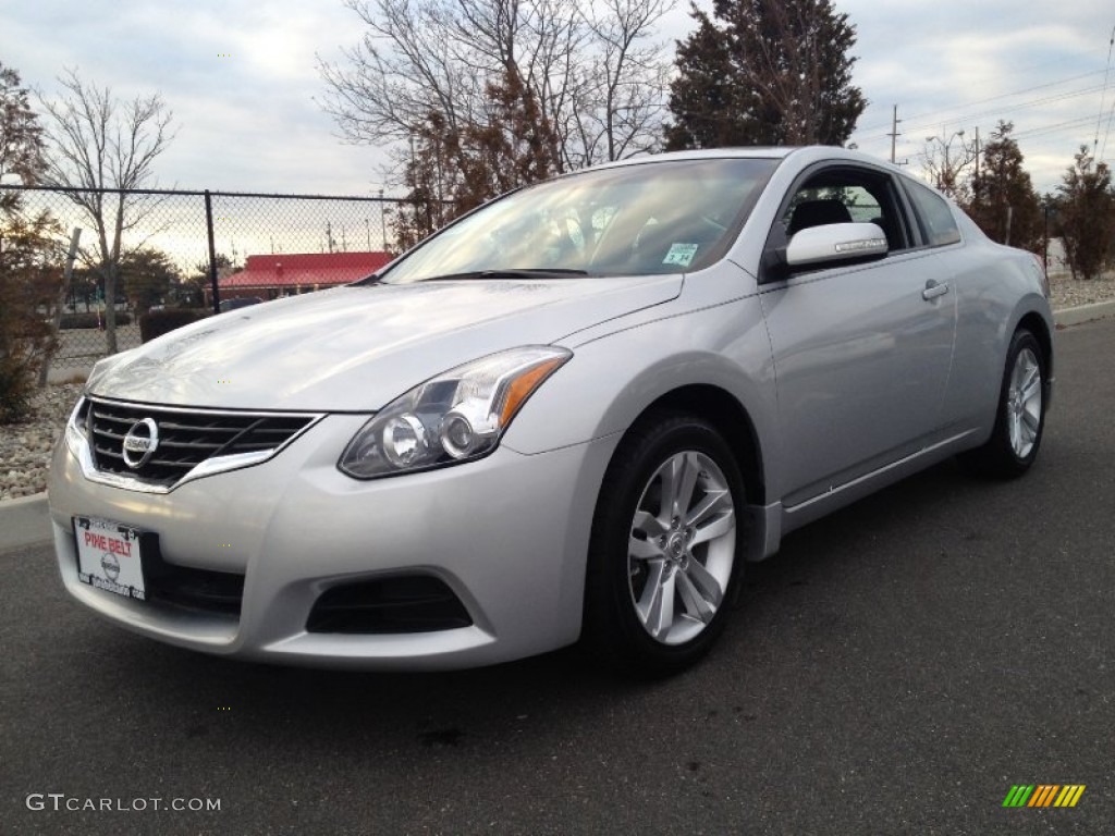 2010 Altima 2.5 S Coupe - Radiant Silver / Charcoal photo #1