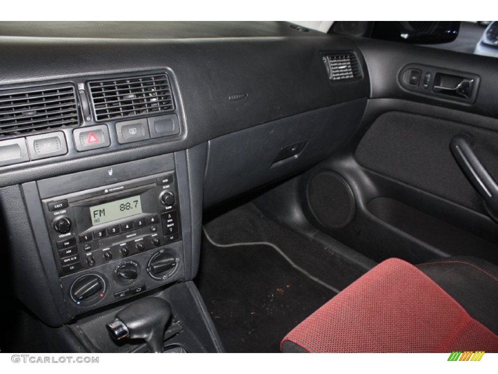 2003 GTI 1.8T - Black / Black/Red photo #13