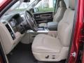 2009 Dodge Ram 1500 Light Pebble Beige/Bark Brown Interior Front Seat Photo