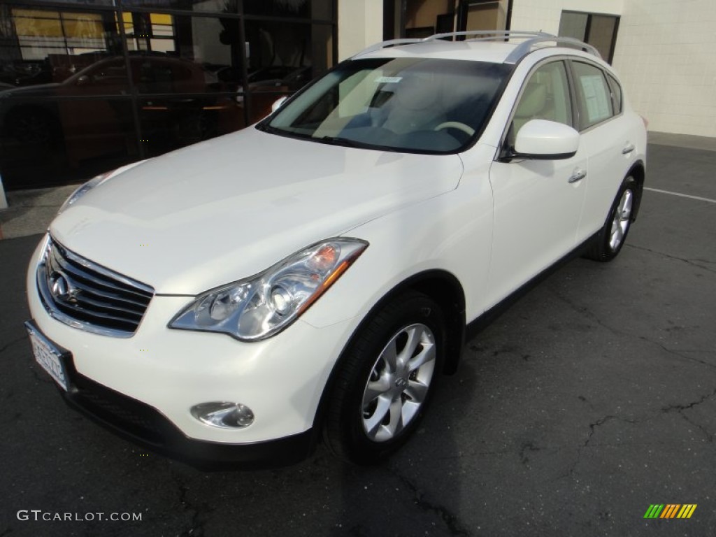Moonlight White 2010 Infiniti EX 35 AWD Exterior Photo #77651664