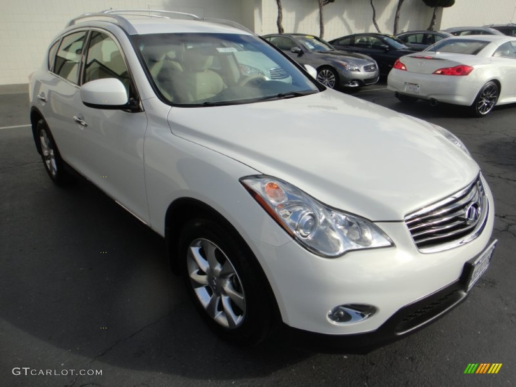 Moonlight White 2010 Infiniti EX 35 AWD Exterior Photo #77651687