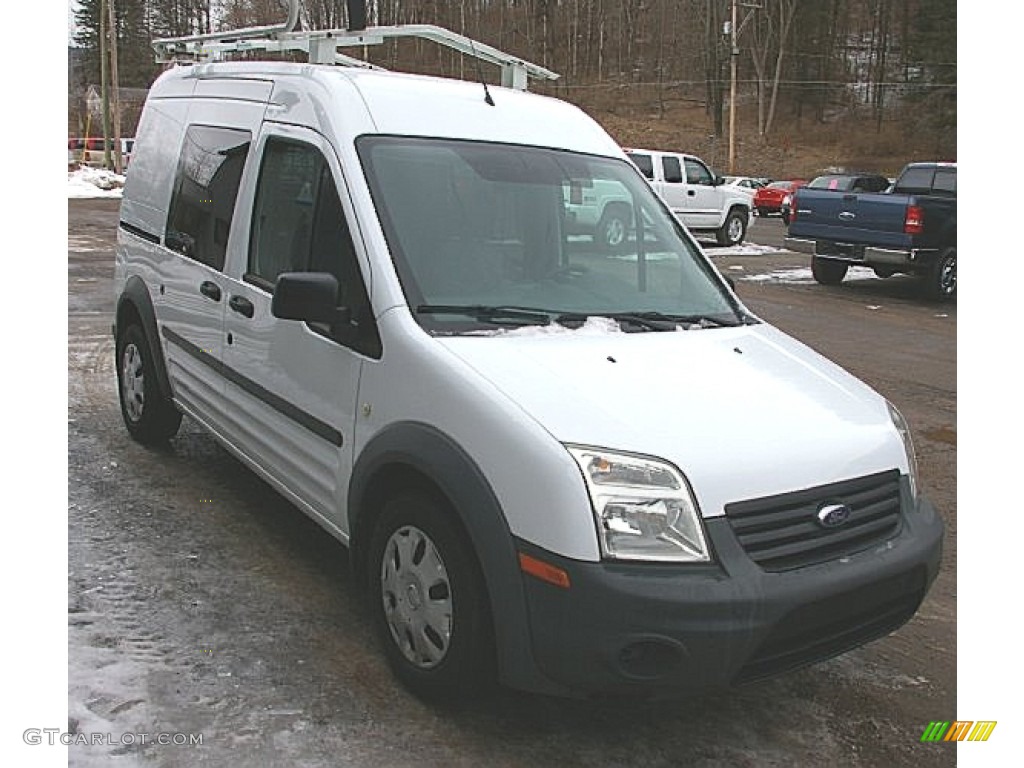 Frozen White 2010 Ford Transit Connect XL Cargo Van Exterior Photo #77651913