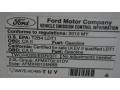2010 Ford Transit Connect XL Cargo Van Info Tag