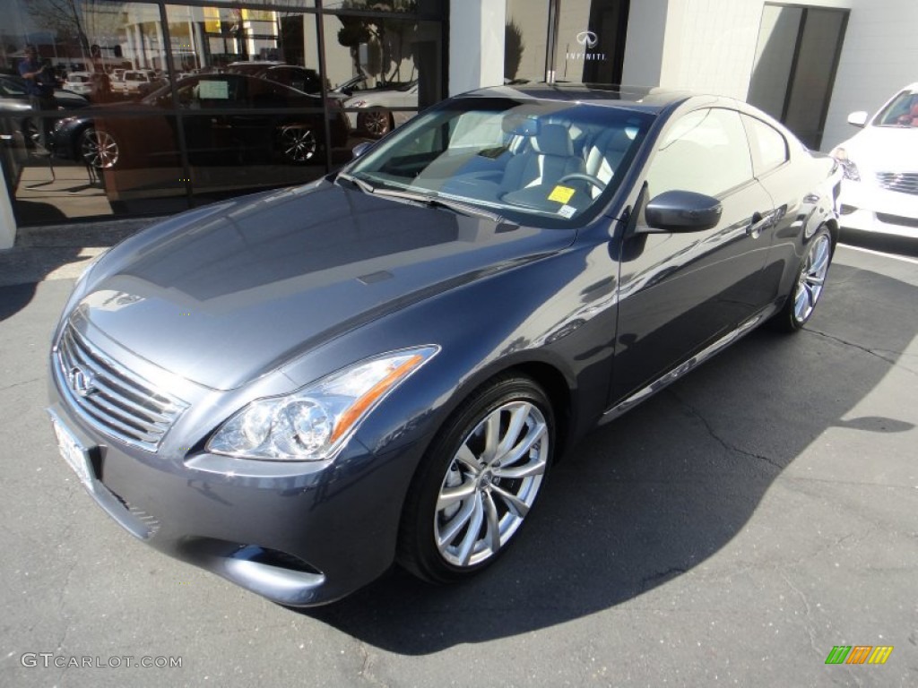 2009 G 37 S Sport Coupe - Blue Slate Metallic / Stone photo #1