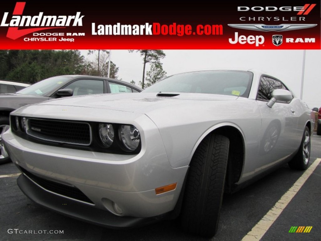 2012 Challenger SXT Plus - Bright Silver Metallic / Dark Slate Gray photo #1