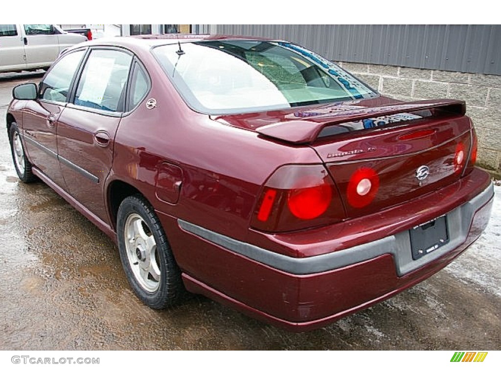 2001 Impala LS - Dark Carmine Red Metallic / Medium Gray photo #4
