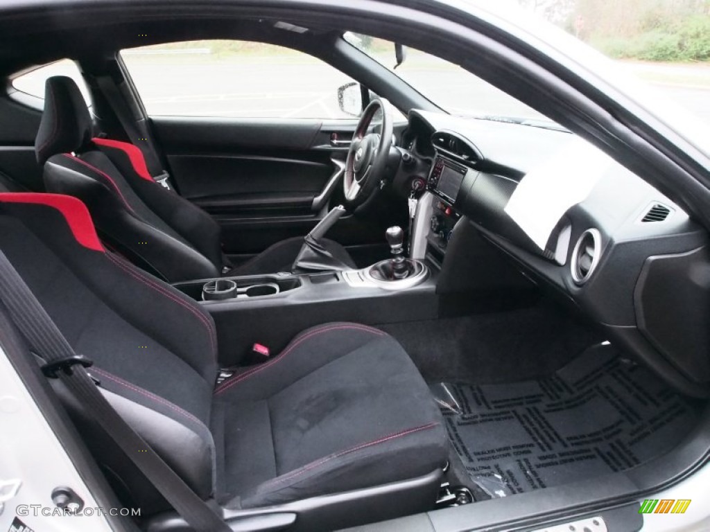 Black/Red Accents Interior 2013 Scion FR-S Sport Coupe Photo #77652949