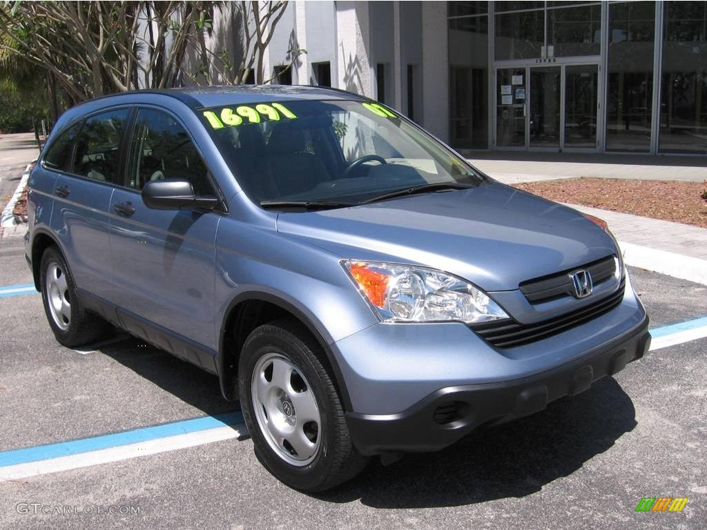 2007 CR-V LX - Glacier Blue Metallic / Gray photo #1