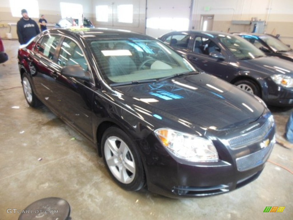 2010 Malibu LS Sedan - Black Granite Metallic / Titanium photo #1