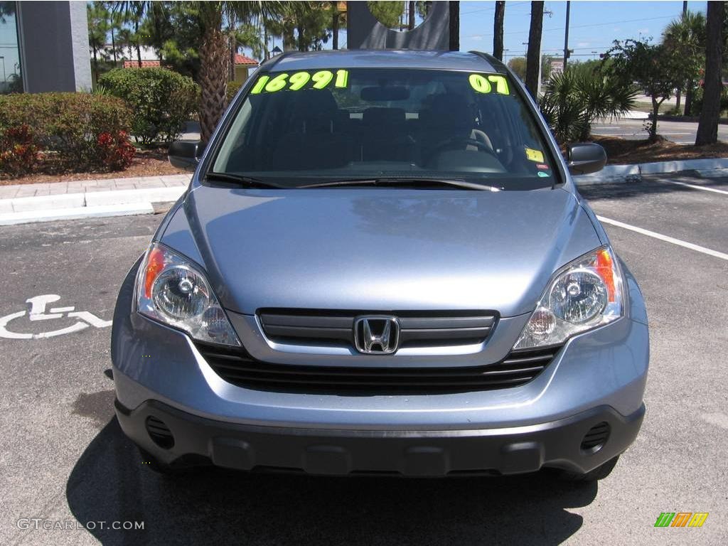 2007 CR-V LX - Glacier Blue Metallic / Gray photo #7