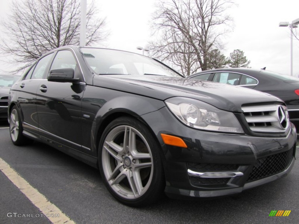 Sapphire Grey Metallic 2012 Mercedes-Benz C 250 Sport Exterior Photo #77654522