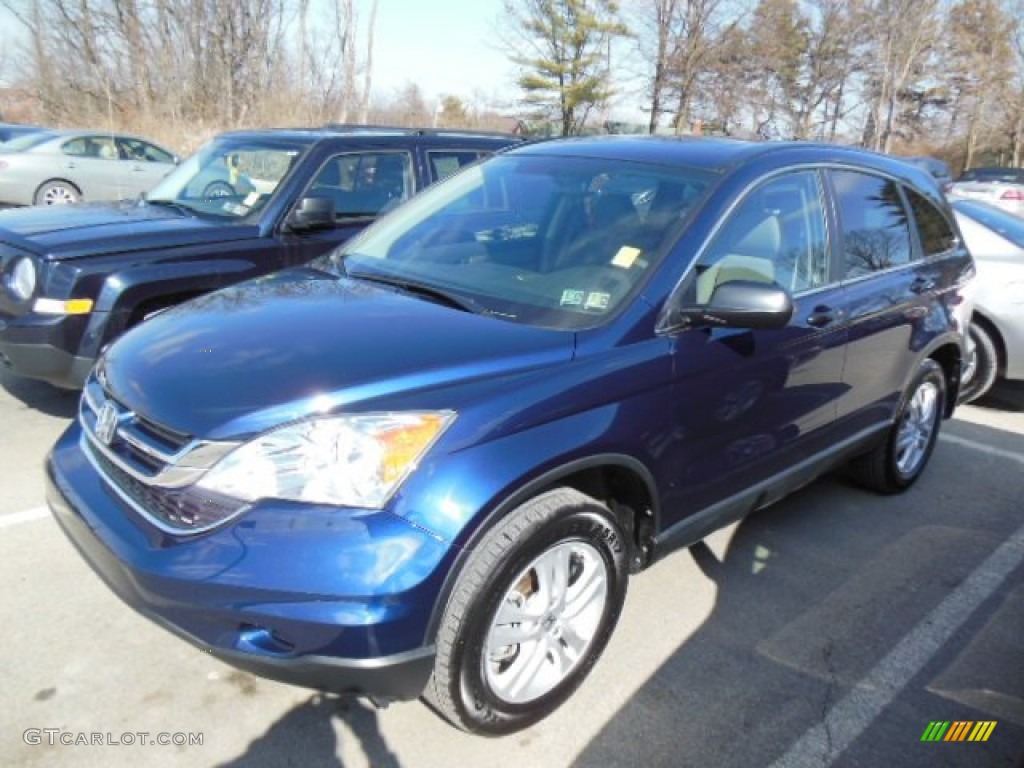 2011 CR-V EX 4WD - Royal Blue Pearl / Gray photo #3