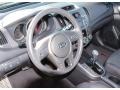 2010 Kia Forte Black Sport Interior Steering Wheel Photo