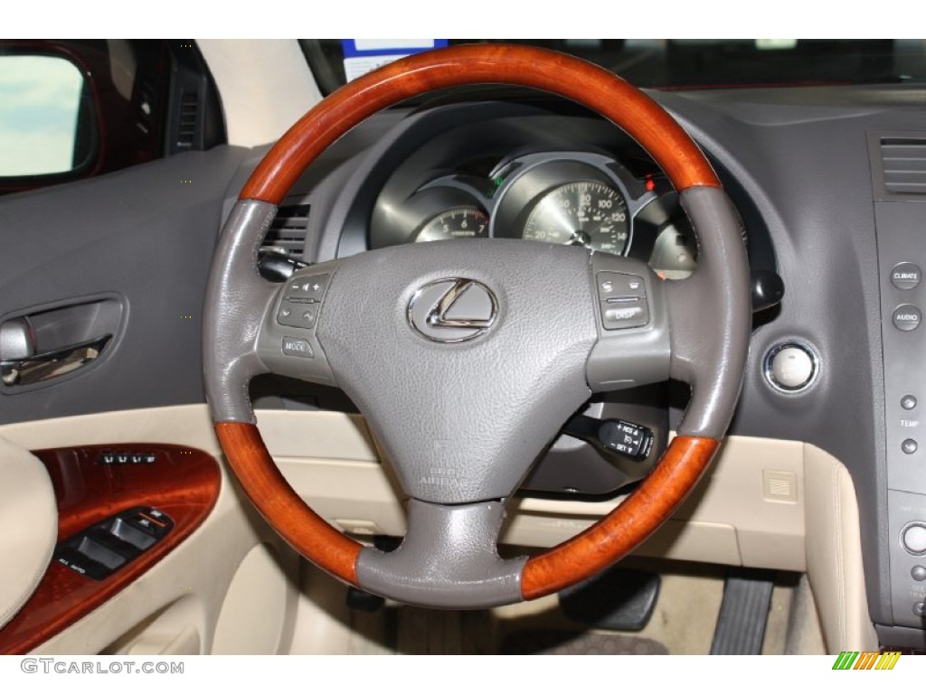 2006 Lexus GS 300 Cashmere Steering Wheel Photo #77655843