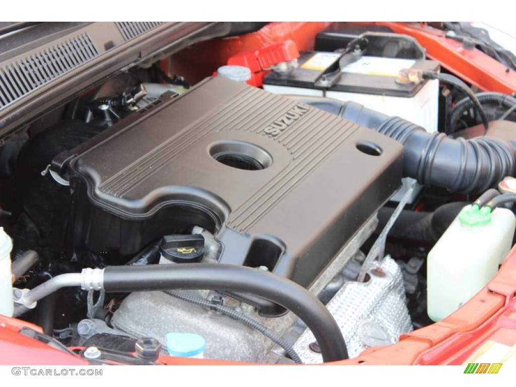 2008 SX4 Crossover AWD - Cherry Red Metallic / Black photo #21