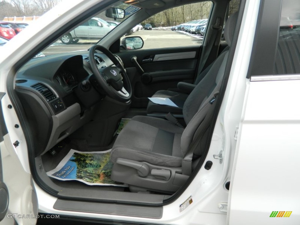 2010 CR-V EX AWD - Taffeta White / Gray photo #14