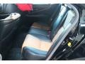 2012 Lexus LS Black/Saddle Tan/Matte Dark Brown Ash Interior Rear Seat Photo