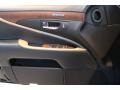 2012 Lexus LS Black/Saddle Tan/Matte Dark Brown Ash Interior Door Panel Photo