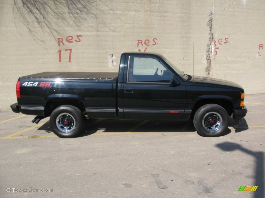 Onyx Black 1990 Chevrolet C/K C1500 454 SS Exterior Photo #77657294