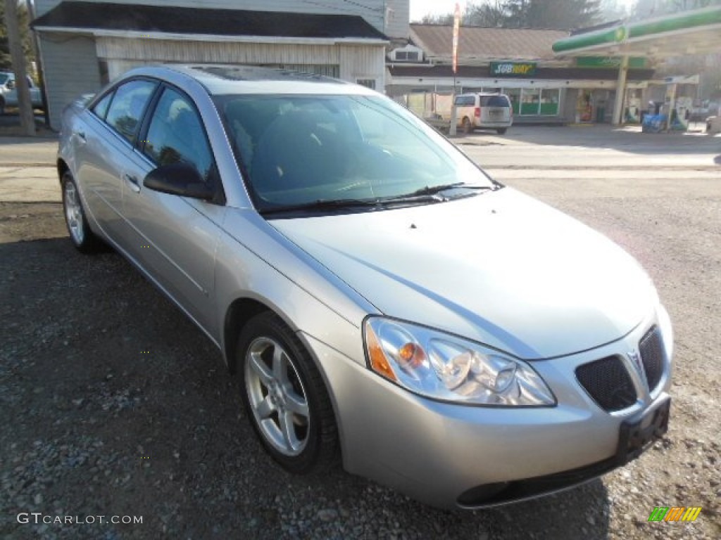 Liquid Silver Metallic 2007 Pontiac G6 V6 Sedan Exterior Photo #77658705